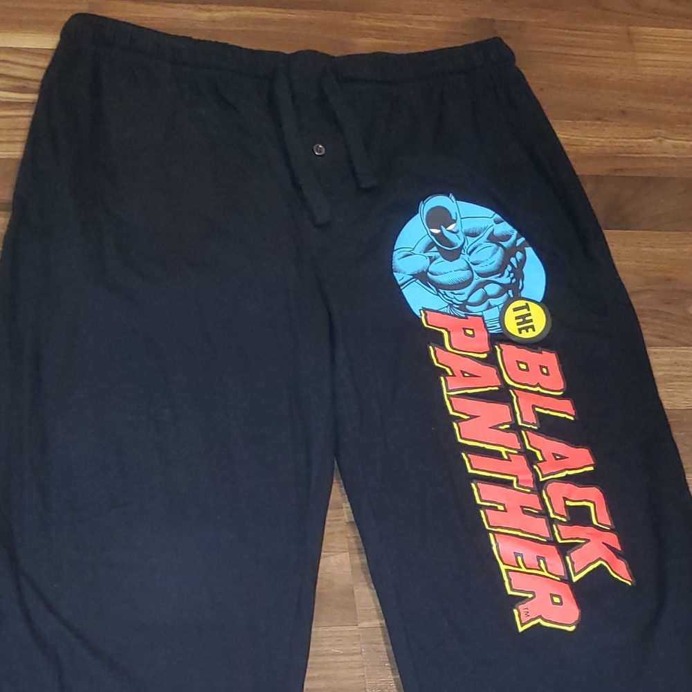Marvel Black Panther pajama pants. Black XLarge